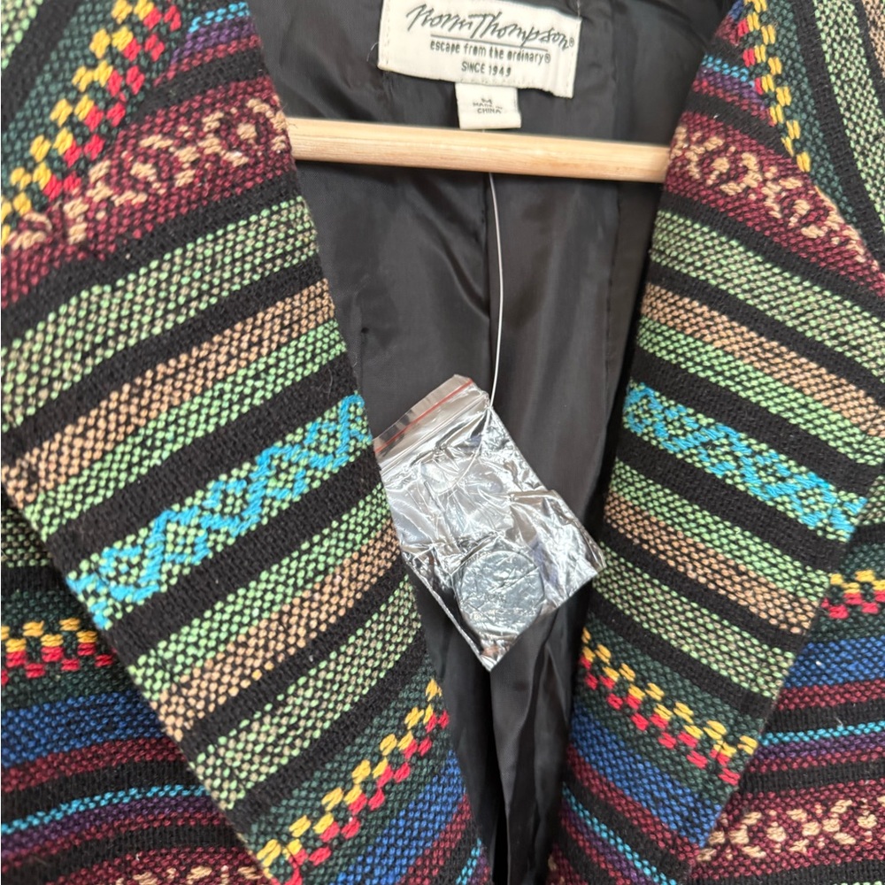 Vintage‎ Norm Thompson Southwestern Blazer Aztec Stripe  Western Jacket - NWOT - Picture 6 of 16